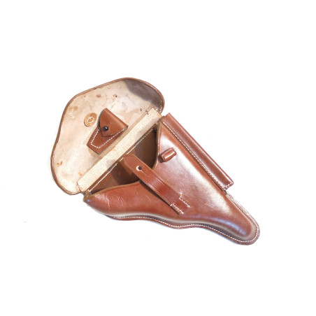 Etui cuir P08 marqué DWM 1917 repro