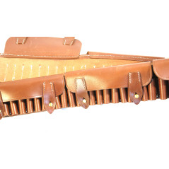 Ceinturon cartouchière cuir pour fusil Martini Henry 