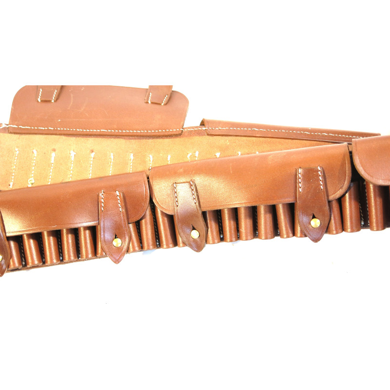 Ceinturon cartouchière cuir pour fusil Martini Henry 