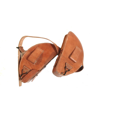 Paire de porte chargeurs en cuir FM Chauchat