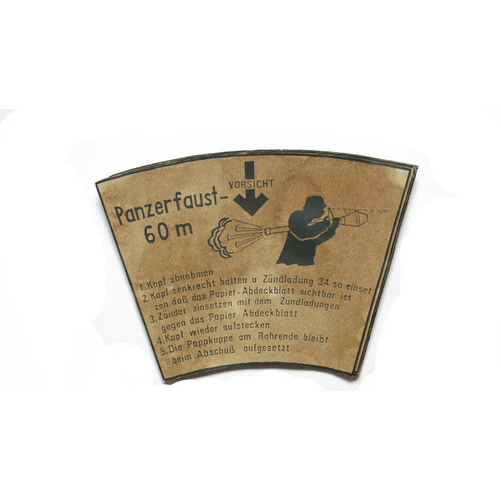 Étiquette de panzerfaust ref bo doc
