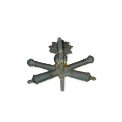 Insigne casque Adrian Artillerie 1914 Bleu