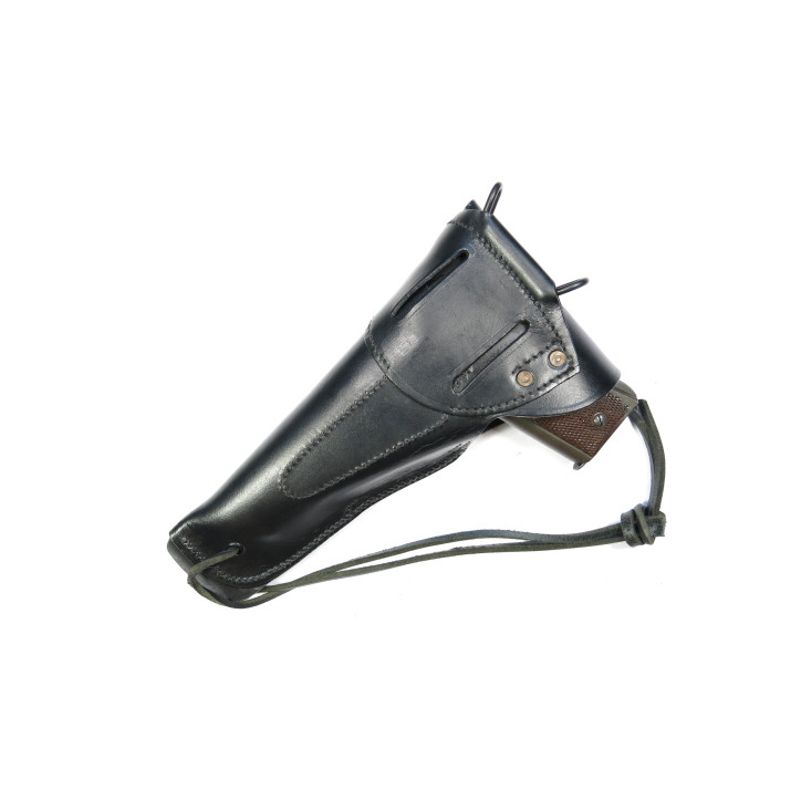 Etui cuir Colt 45 noir type Vietnam 