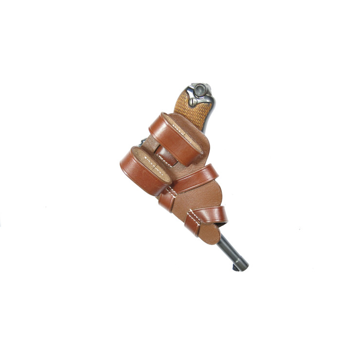 Etui cuir P08 Luger modele parachutiste 
