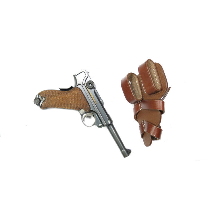 Etui cuir P08 Luger modele parachutiste 