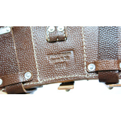 Cartouchiere Mauser G98 14/18 cuir fauve