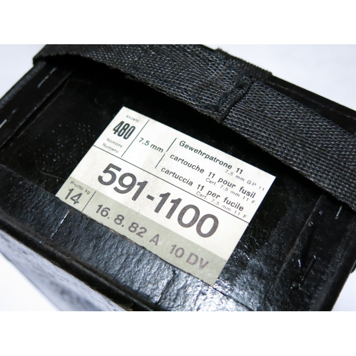 Boite vide 480 cartouches 7.5 Suisse