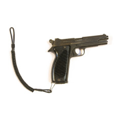 Dragonne en kevlar pour  arme de poing noire  12 mm