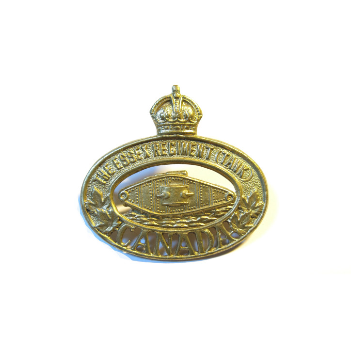 Insigne métal Essex régiment tank Canada
