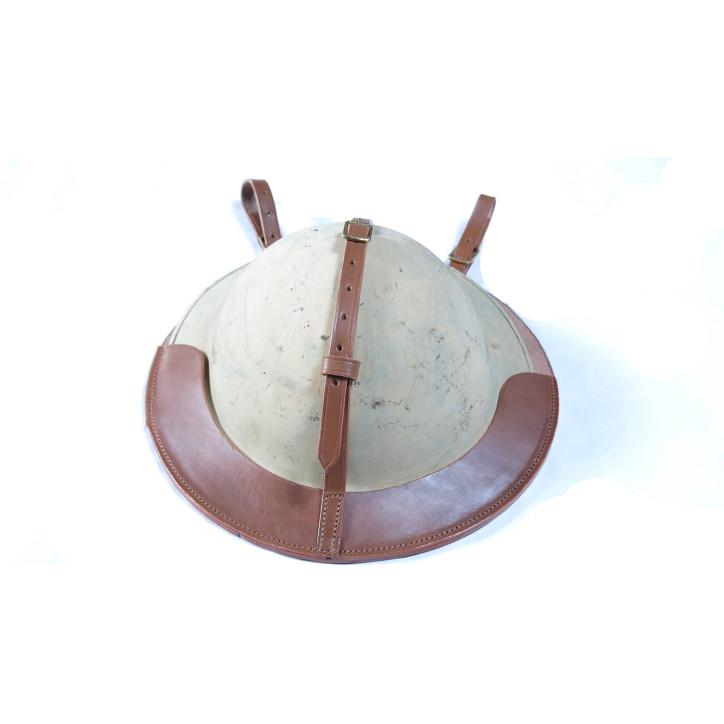 Porte casque cuir  pour casque Anglais 39/45 