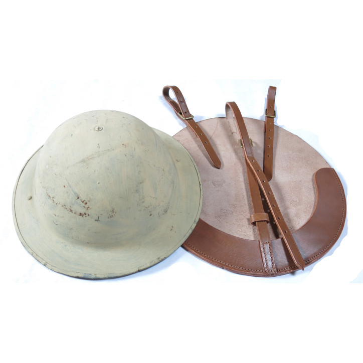 Porte casque cuir  pour casque Anglais 39/45 