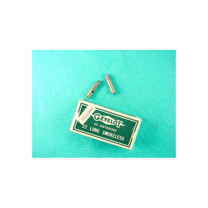 Cartouche 22 Long rifle de  manipulation inerte Gevelot 
