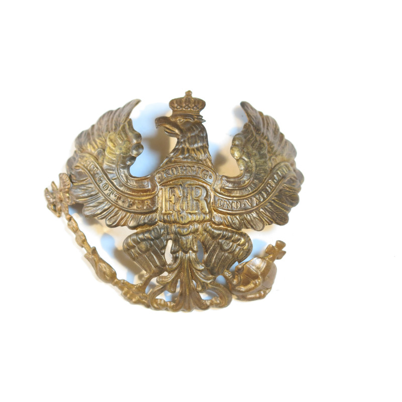 Plaque Prussienne modele 1915 pour casque a pointe acier ref bo  198