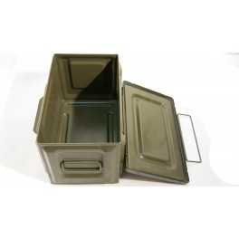 Caisse à munitions métallique 12.7 ref FE 12 Caisse à munitions métallique 12.7 ref FE 12