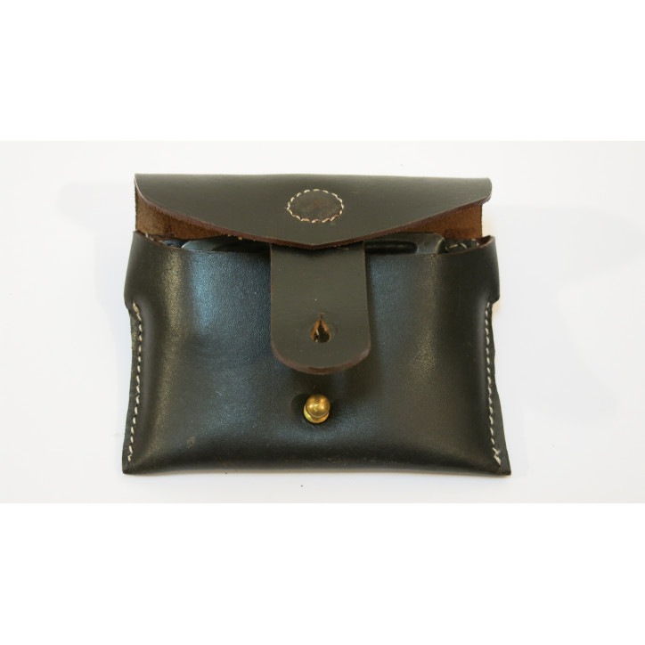 Pouch leather clips rifle Lebel or Berthier 1892 ww1 ww2