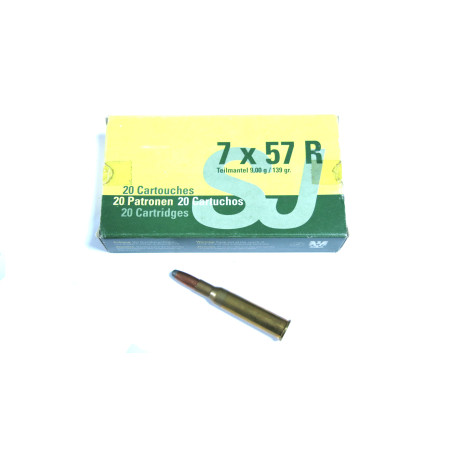 7 x 57 R SJ boite de 20 cartouches calibre 7 x 57 R SJ