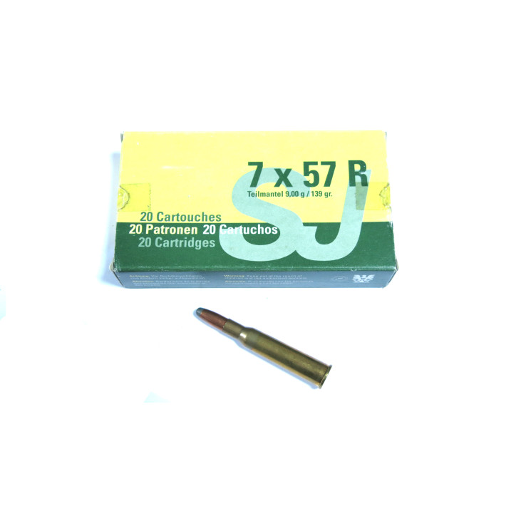 7 x 57 R SJ boite de 20 cartouches calibre 7 x 57 R SJ 