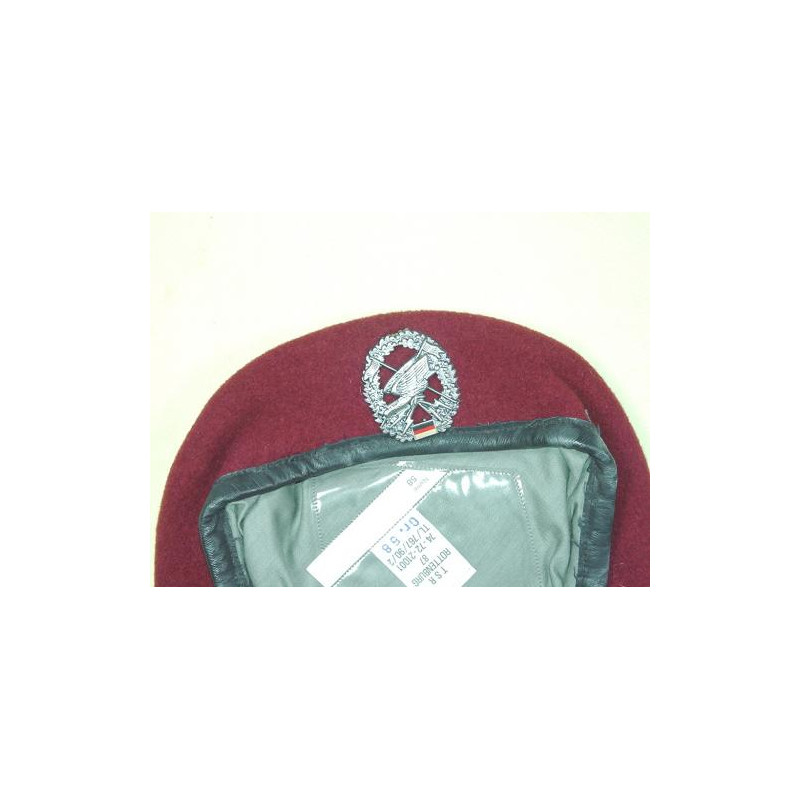 Beret rouge Parachutiste Bundeswer