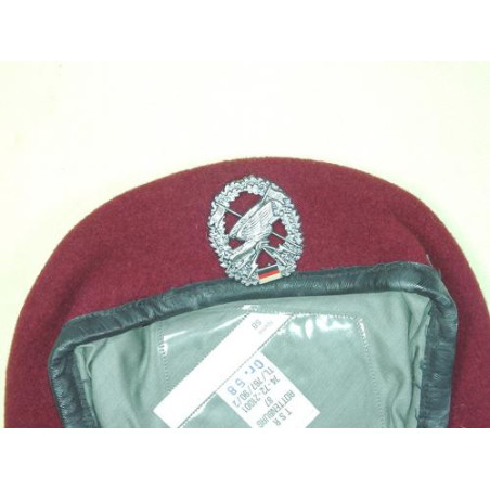 Béret rouge Parachutiste Bundeswehr