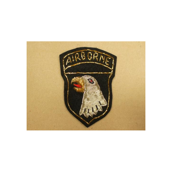 Patch 101 st Airborne Vietnam brodé cannetille réf  Bullion