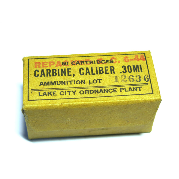 Boite vide cartouches carabine USM1 39/45 lake city 6-44 