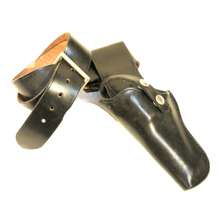 Etui cuir Bucheimer revolver 3 pouces avec ceinturon 