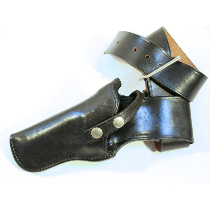 Etui cuir Bucheimer revolver 3 pouces avec ceinturon 