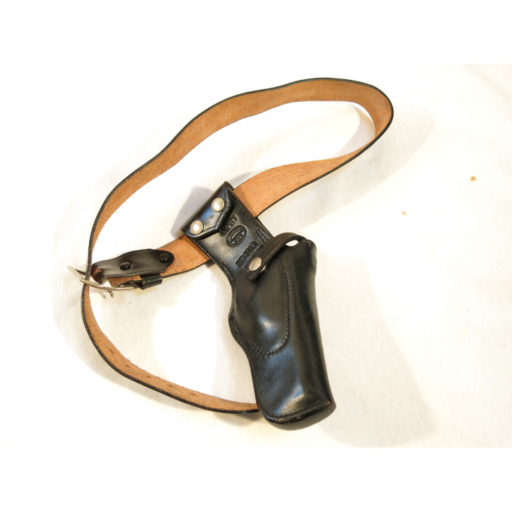 Etui cuir Bucheimer revolver 3 pouces avec ceinturon 