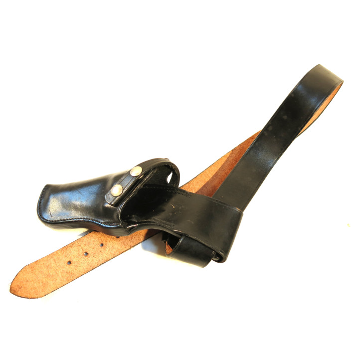 Etui cuir Bucheimer revolver 3 pouces avec ceinturon 
