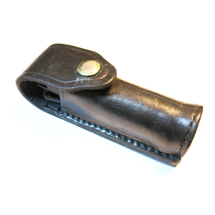 Etui cuir US police Vietnam  porte bombe CS  fabrication Smith et Wesson