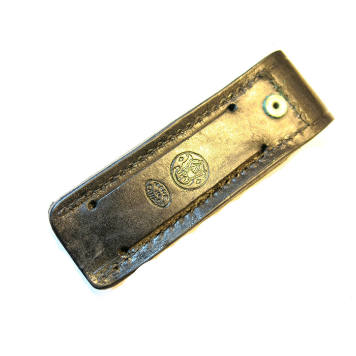 Etui cuir US police Vietnam  porte bombe CS  fabrication Smith et Wesson