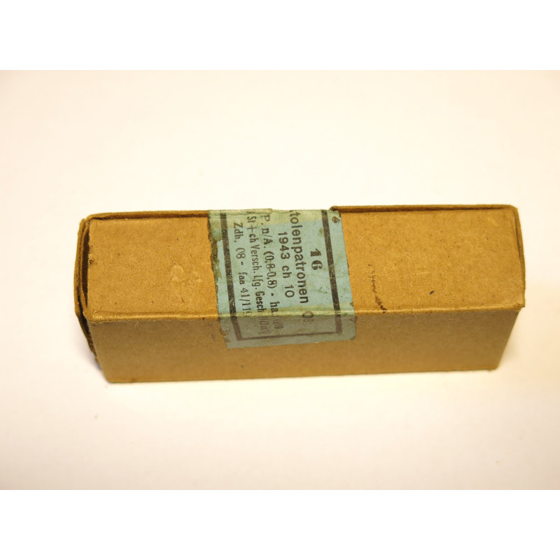 Boite vide P08 Luger ch Belgique 1943    ref 23   c33