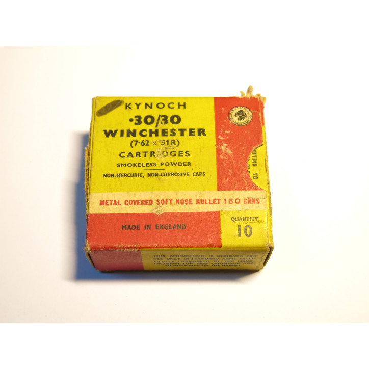 Boite vide 30/30 Winchester   Kynoch Rimless    c34