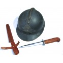 WW1 French trench dagger reproduction plate blade model