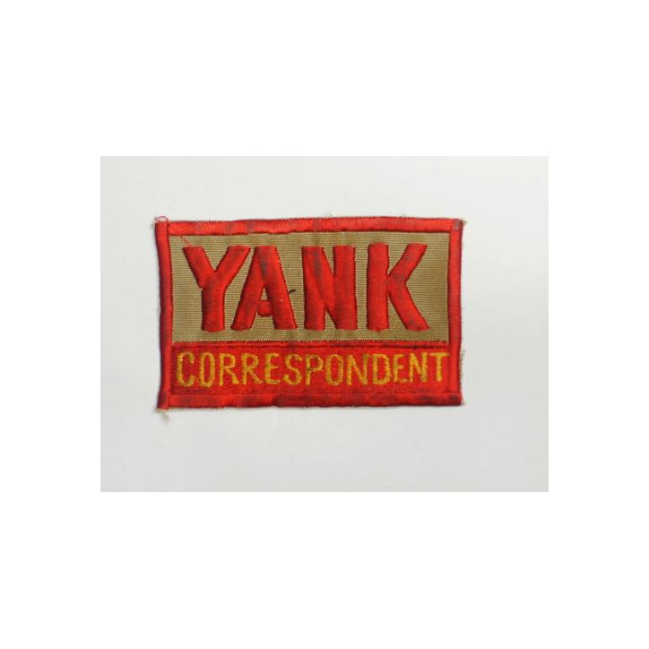 Patch  tissu US ww2  YANK CORRESPONDENT