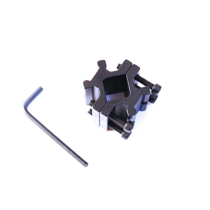 Adaptateur de canon pour Bipied Rail 1 pouce 