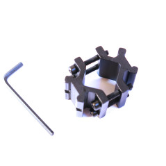 Adaptateur de canon pour Bipied Rail 1 pouce 