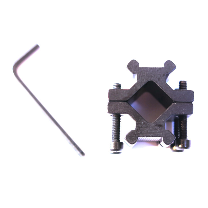 Adaptateur de canon pour Bipied Rail 1 pouce 