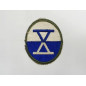 Insigne tissu  10th  Army Corps 39/45  ref bo 132 