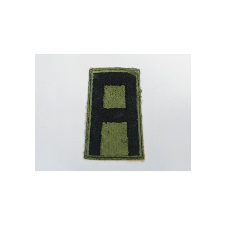 Insigne tissu  1st Army old  OD US 39/45 ref bo 131 