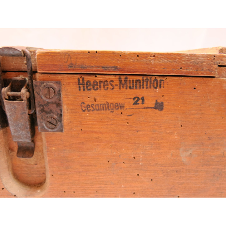 Caisse bois pour douilles 12.2 cm Allemande 39/45 Ref B 127