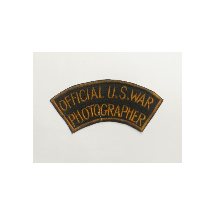 Patch OFFICIAL US WAR PHOTOGRAPHER modèle courbe