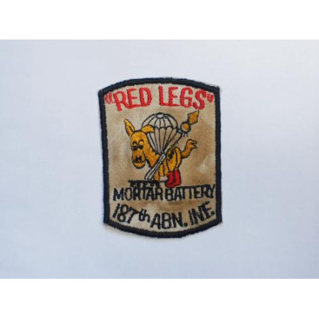 Patch RED LEGS 187th ABN.INF  MORTAR