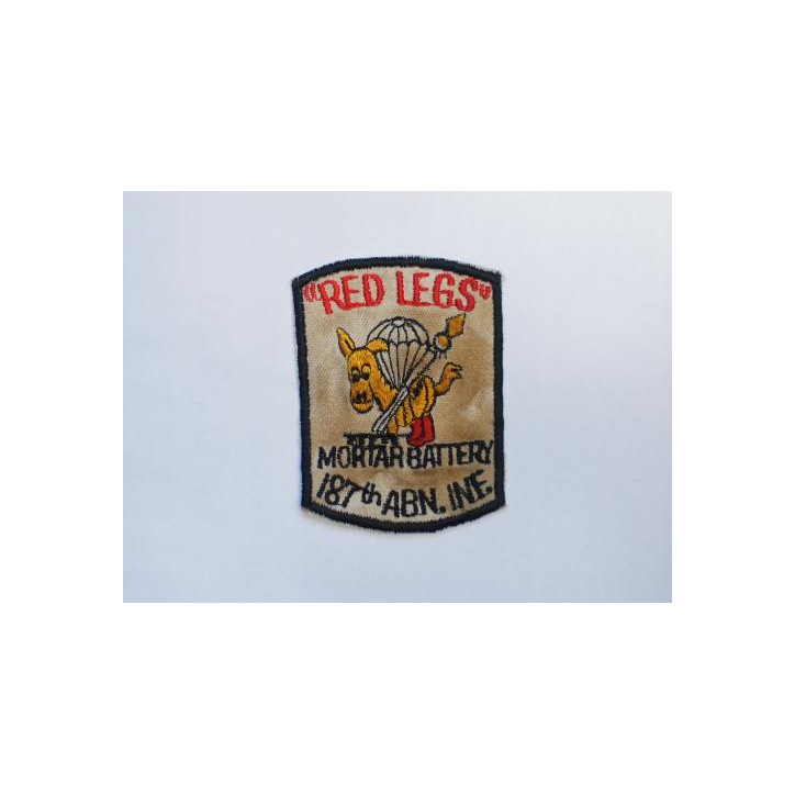 Patch RED LEGS 187th ABN.INF  MORTAR