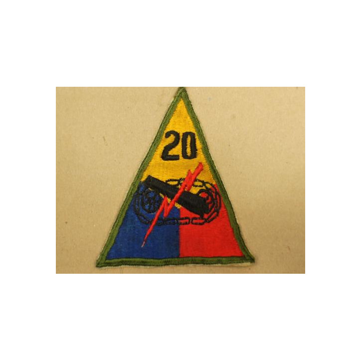 patch US 20th Armored ww2
