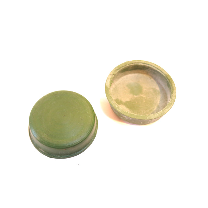 Bouchon de protection caoutchouc  de canon MG 08 couleur vert 