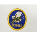 Patch US Air Force  SEABEES  bordure jaune