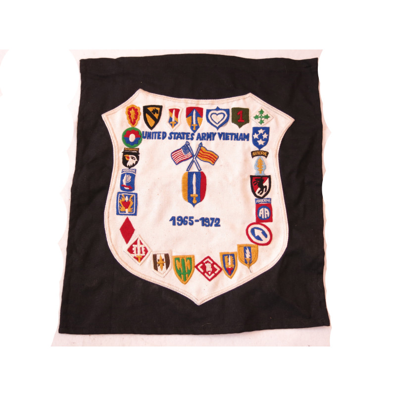 Fanion brodé  US Army Vietnam 1965- 1972 