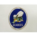 Patch US Air Force SEABEES  bordure blanche