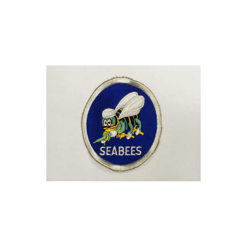 Patch US Air Force SEABEES  bordure blanche